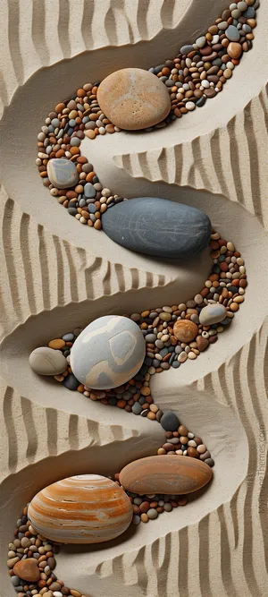 Sand and pebbles